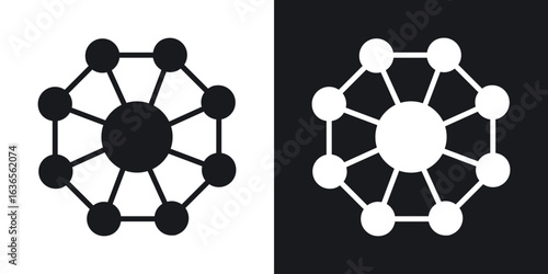 Dependency icon in black and white glyph versions