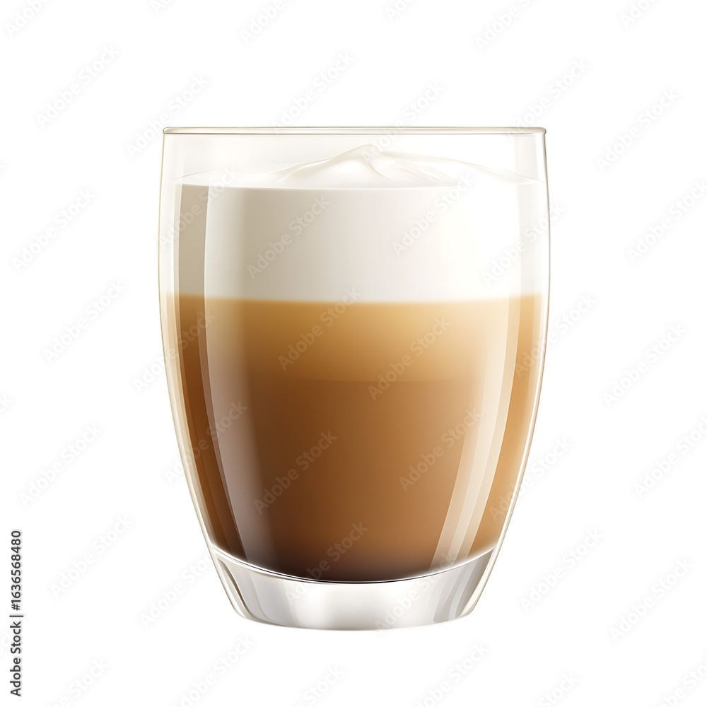 A refreshing glass of iced coffee with creamy foam isolated on transparent background A refreshing glass of iced coffee with creamy foam isolated on transparent background