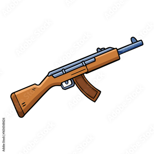 Creative Browning BPS Rifle Vector Style on White