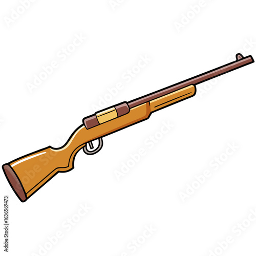Creative Ruger SR9 Gun Vector Style on White