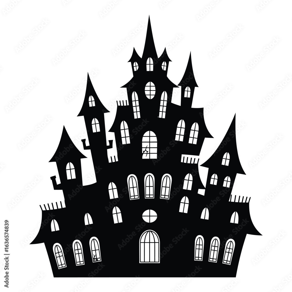 Obraz premium Spooky Haunted Castle