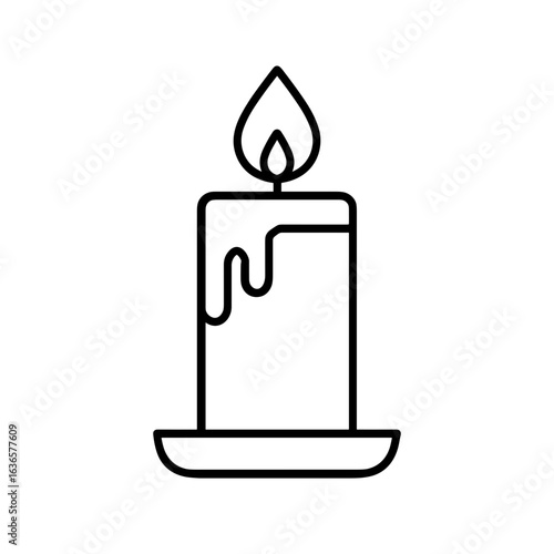 Halloween Ritual Candle – Outline