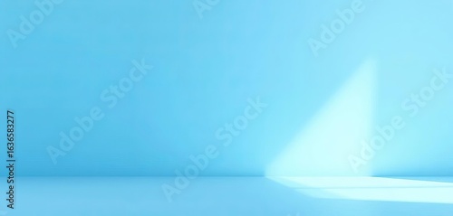 Subtle light blue gradient backdrop with soft shadow and highlight ideal for product display,  illustration,  template