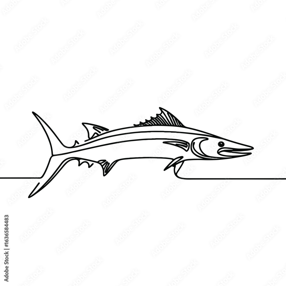 Fototapeta premium fish swimming against waves