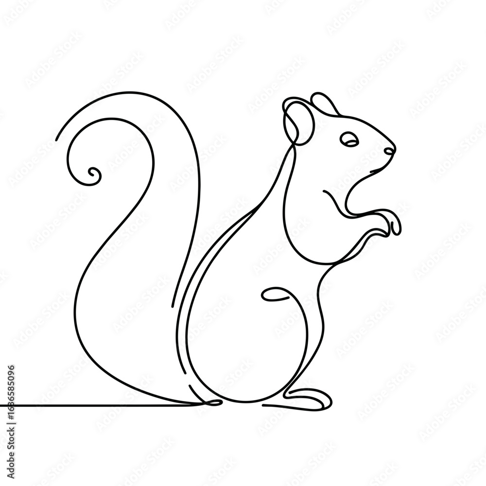 Obraz premium Squirrel sitting against a transparent background