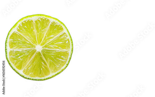Slice of lime on transparent background, png