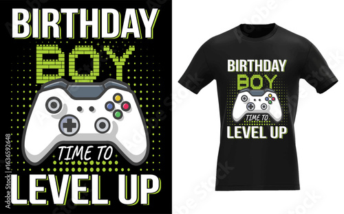 Level Up Birthday Boy Video Game