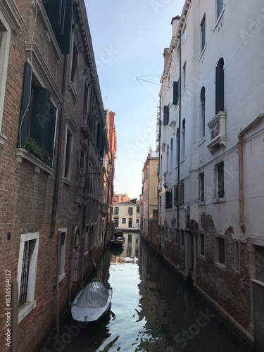 Architectural details of old houses in Venice.
