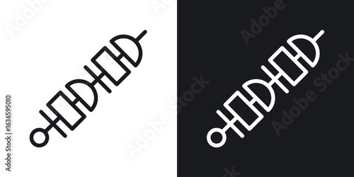 Kebab icon vector pictogram. UI. EPS10. - Vector