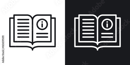 guide book icon vector pictogram. UI. EPS10. - Vector