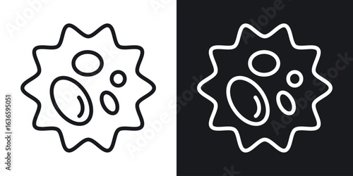 White blood cell icon vector pictogram. UI. EPS10. - Vector