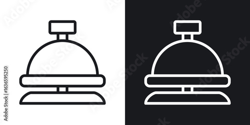 Reception bell icon vector pictogram. UI. EPS10. - Vector