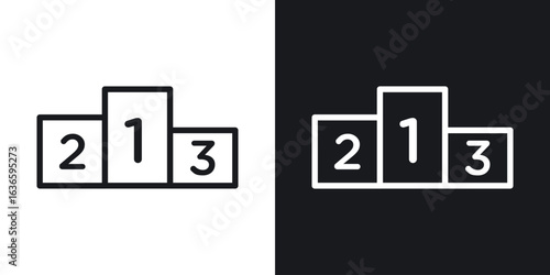 Podium icon vector pictogram. UI. EPS10. - Vector