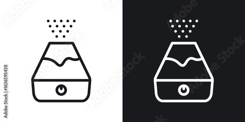 Humidifier pack. vector glyph flat icons