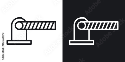 Barrier icon vector pictogram. UI. EPS10. - Vector