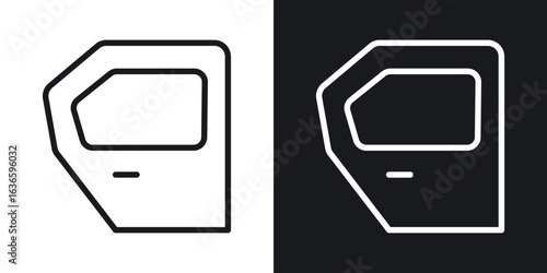car door icon vector pictogram. UI. EPS10. - Vector