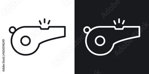 Whistle icon vector pictogram. UI. EPS10. - Vector