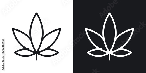 Weed icon vector pictogram. UI. EPS10. - Vector