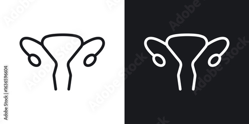 Uterus icon vector pictogram. UI. EPS10. - Vector
