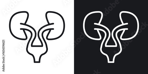 Urology icon vector pictogram. UI. EPS10. - Vector