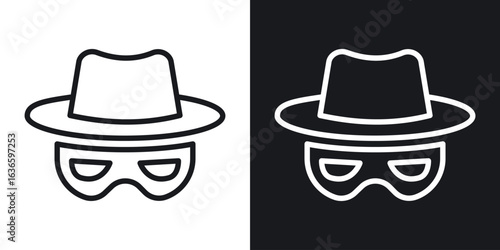 Spy icon vector pictogram. UI. EPS10. - Vector