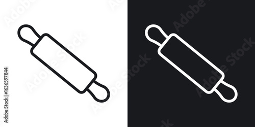 Rolling pin icon vector pictogram. UI. EPS10. - Vector