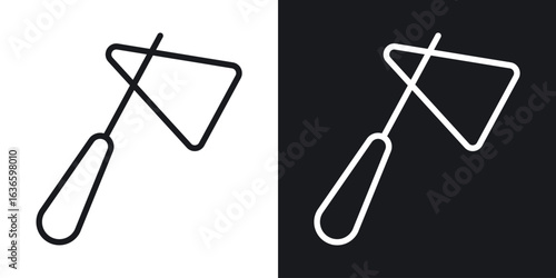 reflex hammer icon vector pictogram. UI. EPS10. - Vector