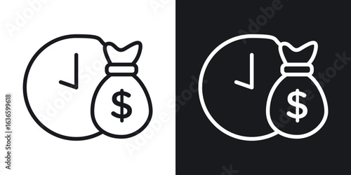 Long term investment icon vector pictogram. UI. EPS10. - Vector