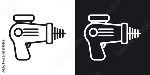 Laser gun icon vector pictogram. UI. EPS10. - Vector