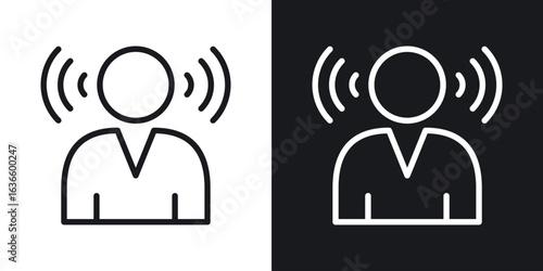 Influencer icon vector pictogram. UI. EPS10. - Vector