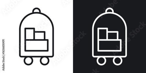 Hotel service icon vector pictogram. UI. EPS10. - Vector