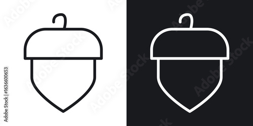 Hazelnut icon vector pictogram. UI. EPS10. - Vector