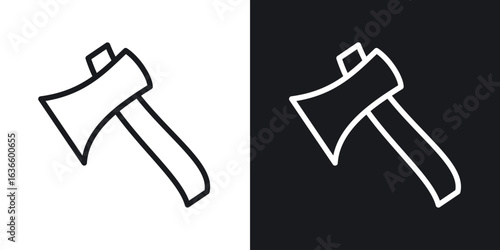 Hatchet icon vector pictogram. UI. EPS10. - Vector