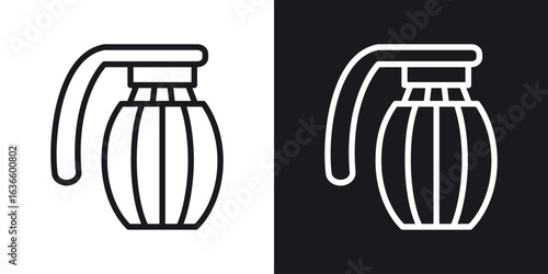 Hand grenade icon vector pictogram. UI. EPS10. - Vector