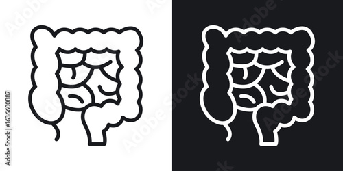 Gut icon vector pictogram. UI. EPS10. - Vector