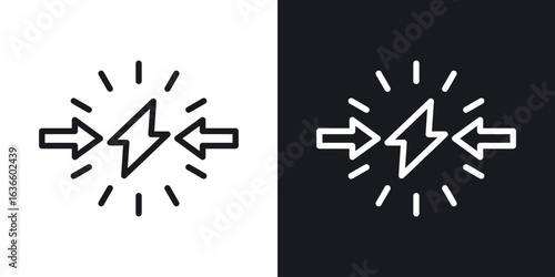 Conflict icon vector pictogram. UI. EPS10. - Vector