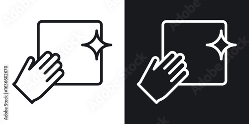 Clean icon vector pictogram. UI. EPS10. - Vector