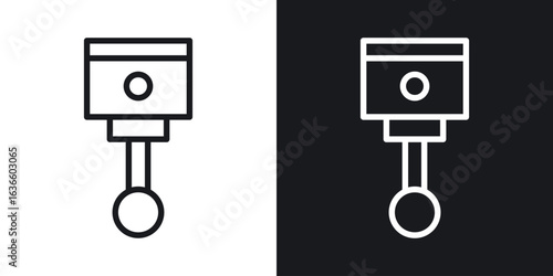 Car Piston icon vector pictogram. UI. EPS10. - Vector