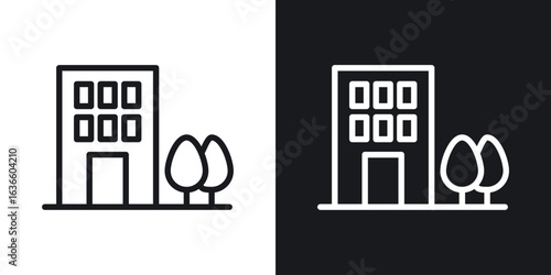 Apartment icon vector pictogram. UI. EPS10. - Vector