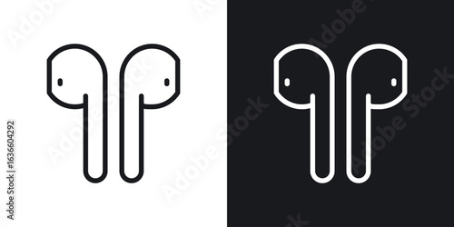 Air pods icon vector pictogram. UI. EPS10. - Vector