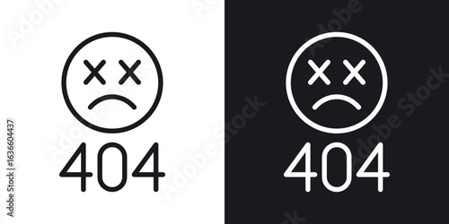 404 Error icon vector pictogram. UI. EPS10. - Vector