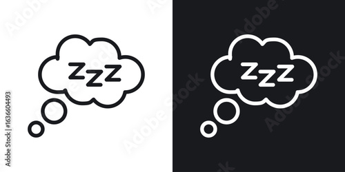 Zzz icon vector pictogram. UI. EPS10. - Vector
