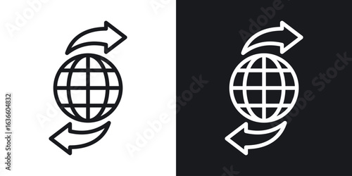 Import export icon vector pictogram. UI. EPS10. - Vector