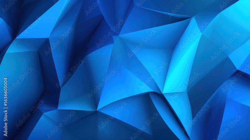 Obraz premium Abstract geometric blue background