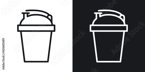 Protein shake icon vector pictogram. UI. EPS10. - Vector
