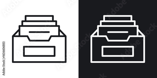 Archive icon vector pictogram. UI. EPS10. - Vector
