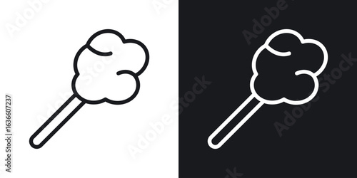 Cotton Candy icon vector pictogram. UI. EPS10. - Vector