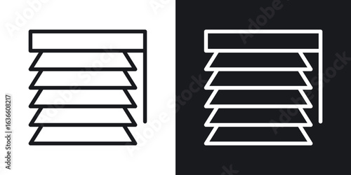 Blinds icon vector pictogram. UI. EPS10. - Vector
