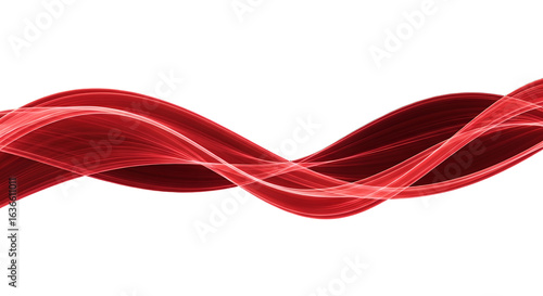 Elegant Red Wavy Lines Abstract Background Design for Website or Graphic Projects  Modern Vector Illustration