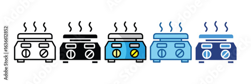 Hot Plate  Icon Element For Design